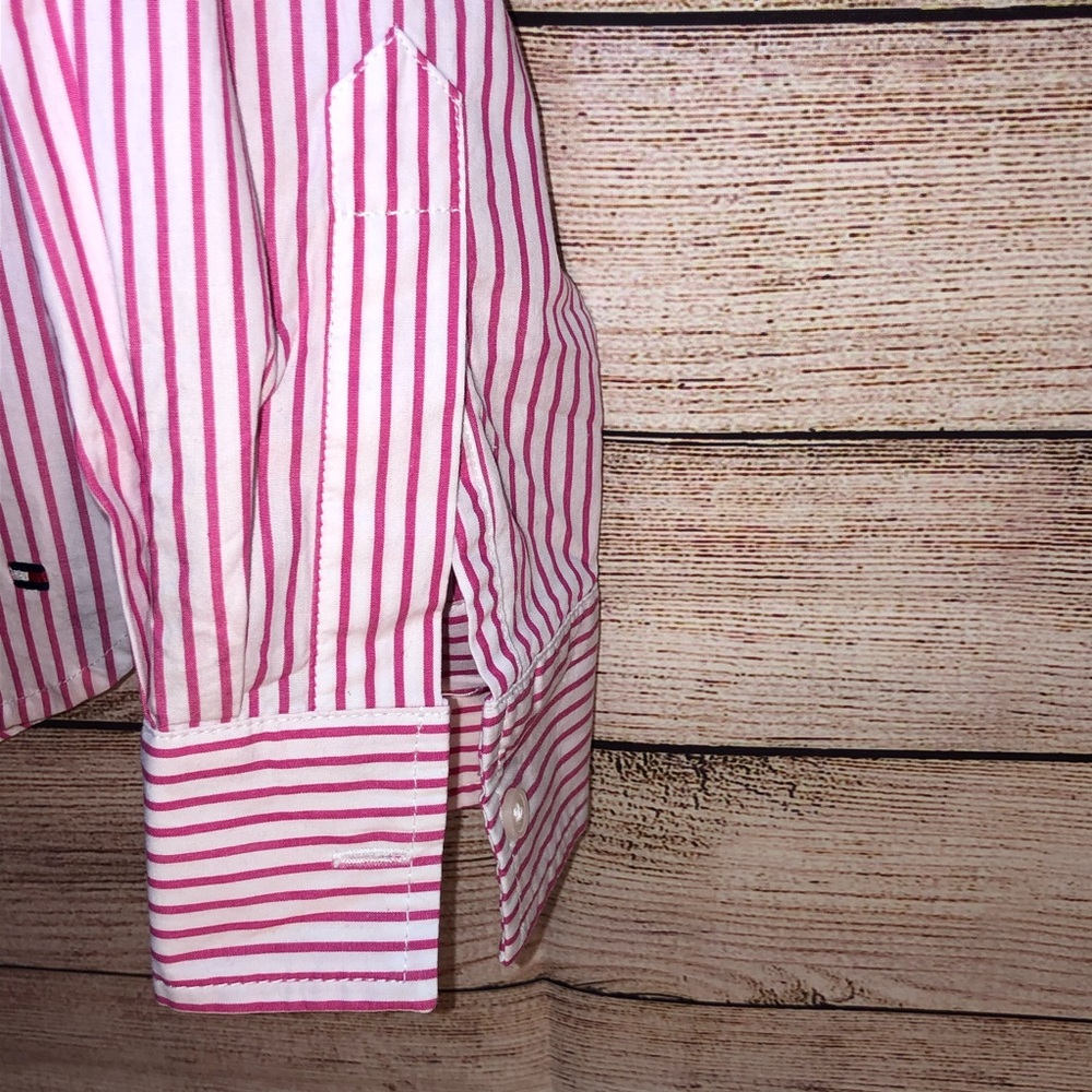 Tommy Hilfiger Striped Long Sleeves Blouse Shirt - Picture 5 of 6